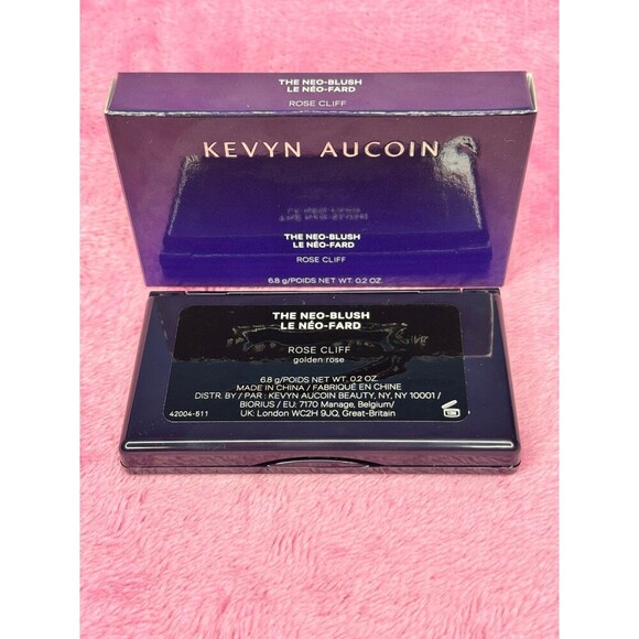 New in Box Kevyn Aucoin Neo-Blush Shade Rose Cliff Golden Rose BNIB NWT NIB - Picture 2 of 5